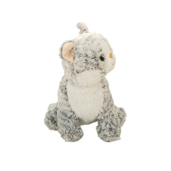 Melissa & Doug Greycie Tabby Cat Kitten Plush Sitting Gray Stuffed Animal Toy - Picture 4 of 10
